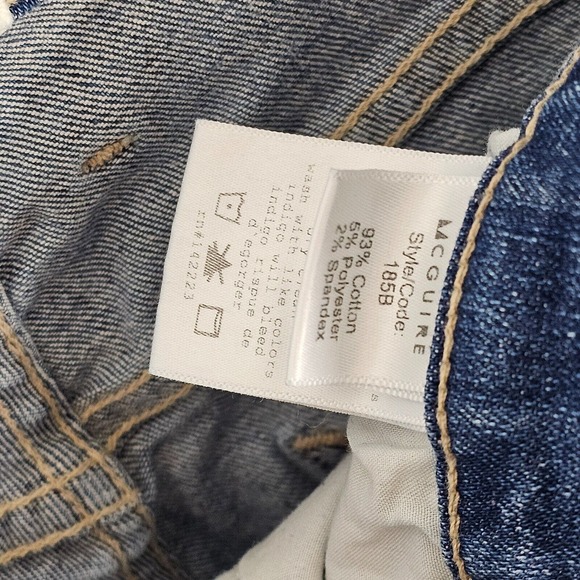 MCGUIRE Made in USA Womens Size 26 Skinny Jeans Rose Embroider - Picture 10 of 13